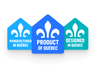 Manufactured in Quebec, Product of Quebec, Designed in Quebec