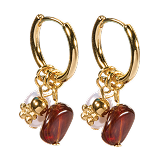 Boucles d'oreilles anneaux avec breloques interchangeables