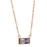 Pendentif zircon cubique baguette